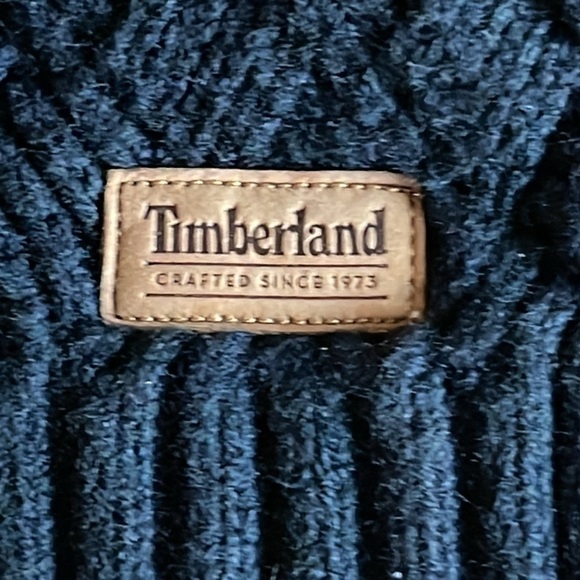 Timberland Black Pom Pom Faux Fur Lined Beanie - Picture 4 of 4